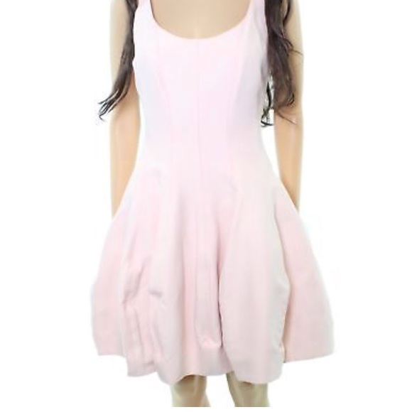 Halston Heritage Pink Bubble Dress- size 10 - Picture 2 of 7